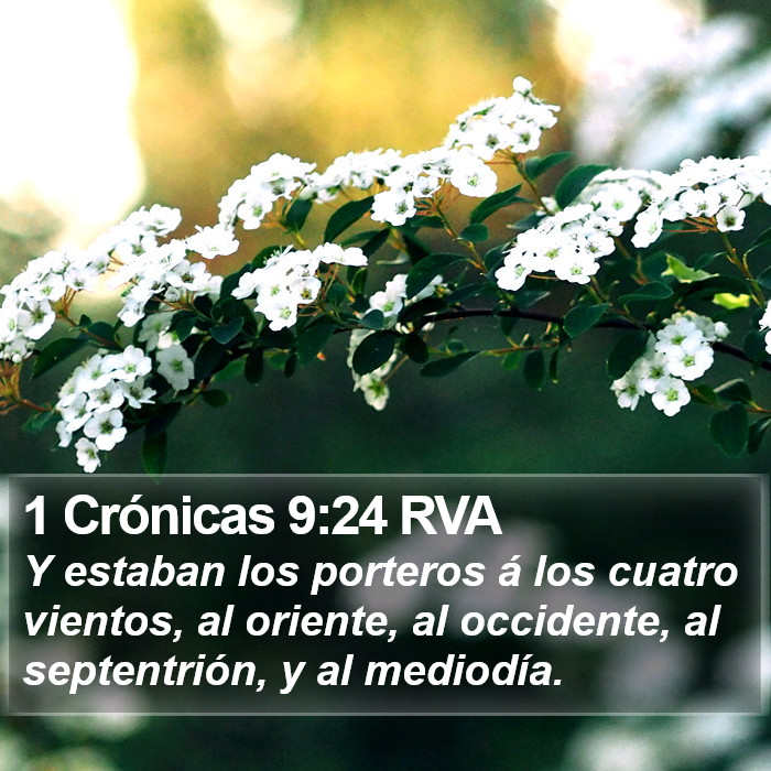 1 Crónicas 9:24 RVA Bible Study