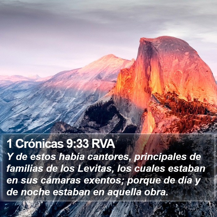 1 Crónicas 9:33 RVA Bible Study