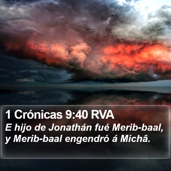 1 Crónicas 9:40 RVA Bible Study