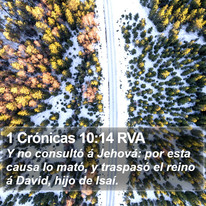 1 Crónicas 10:14 RVA Bible Study