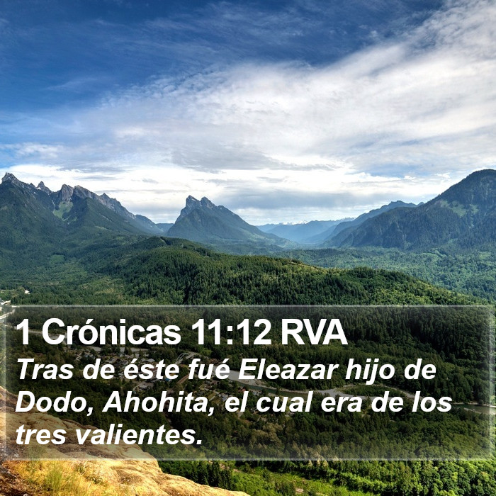 1 Crónicas 11:12 RVA Bible Study