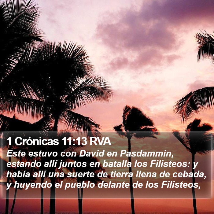 1 Crónicas 11:13 RVA Bible Study