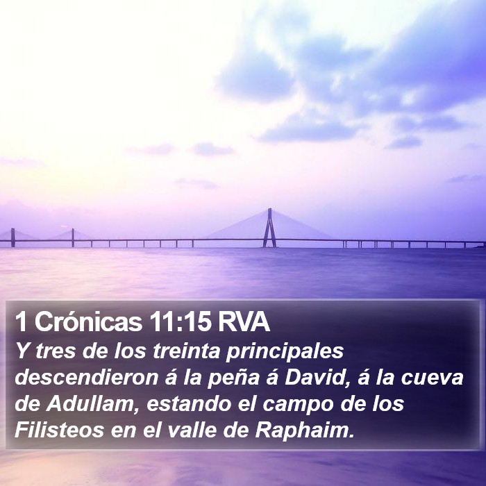 1 Crónicas 11:15 RVA Bible Study