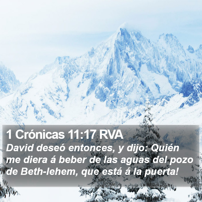 1 Crónicas 11:17 RVA Bible Study