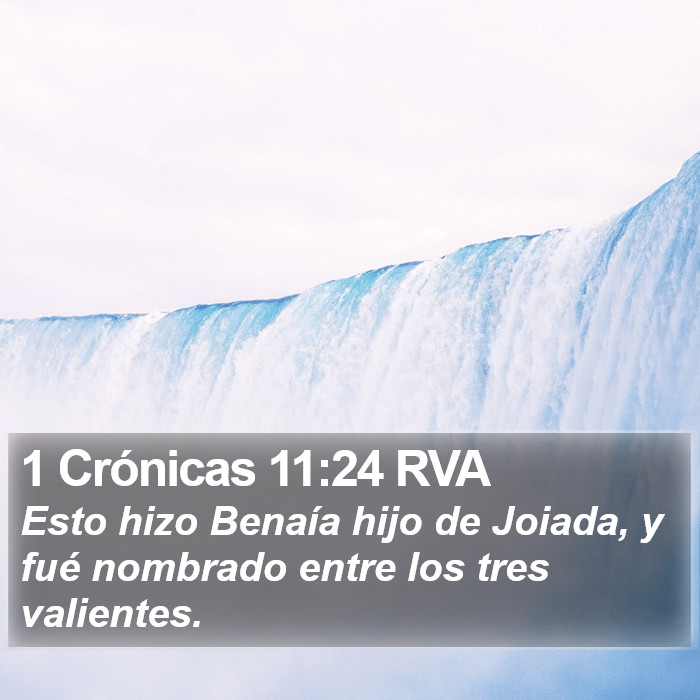 1 Crónicas 11:24 RVA Bible Study