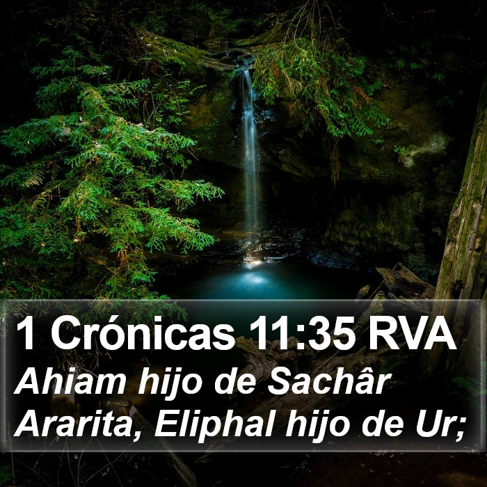 1 Crónicas 11:35 RVA Bible Study