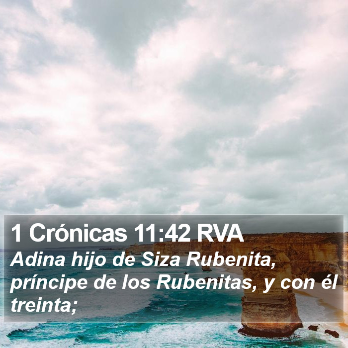 1 Crónicas 11:42 RVA Bible Study