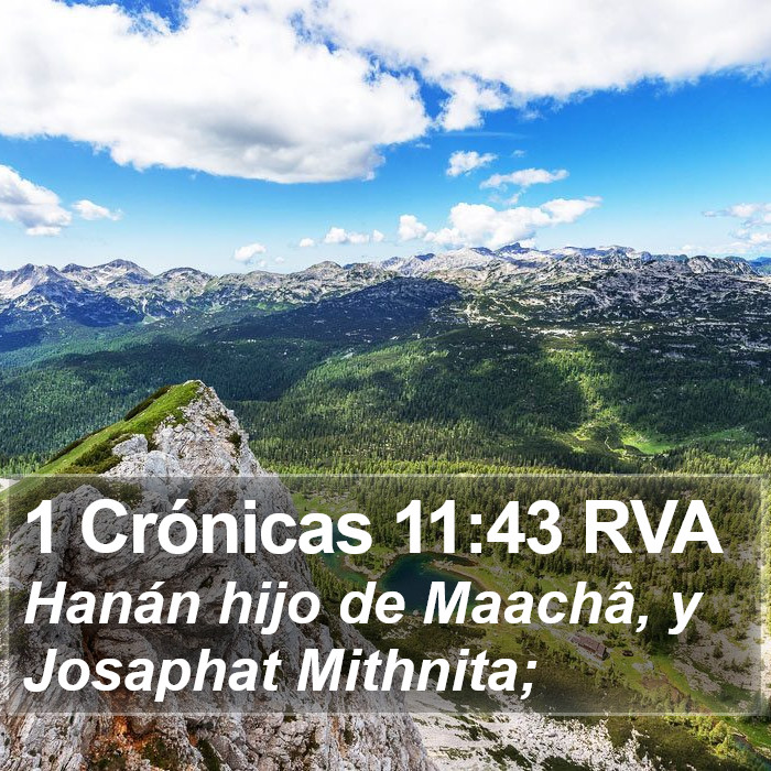 1 Crónicas 11:43 RVA Bible Study