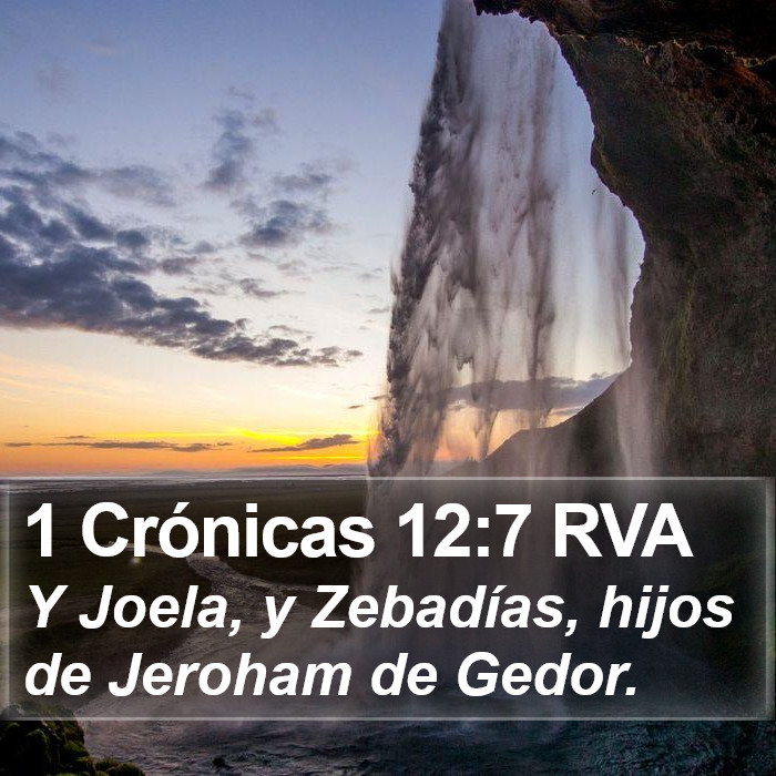 1 Crónicas 12:7 RVA Bible Study