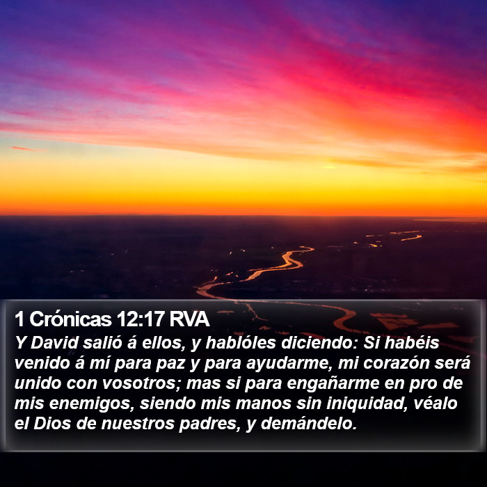 1 Crónicas 12:17 RVA Bible Study