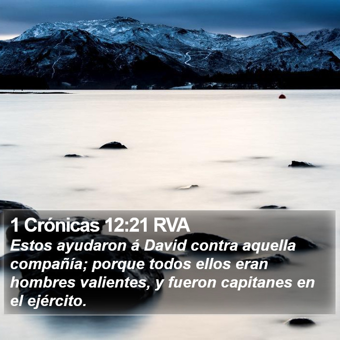 1 Crónicas 12:21 RVA Bible Study