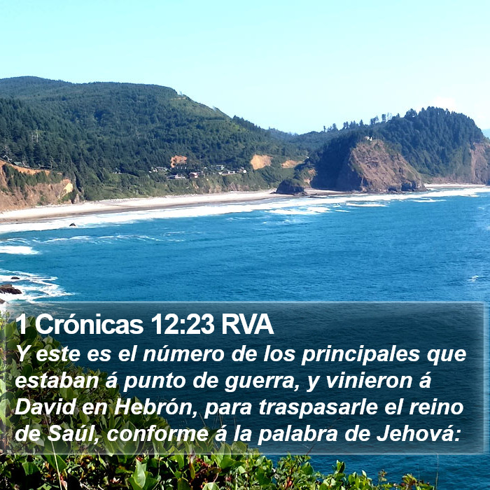 1 Crónicas 12:23 RVA Bible Study