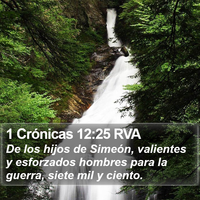 1 Crónicas 12:25 RVA Bible Study