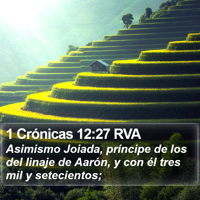 1 Crónicas 12:27 RVA Bible Study