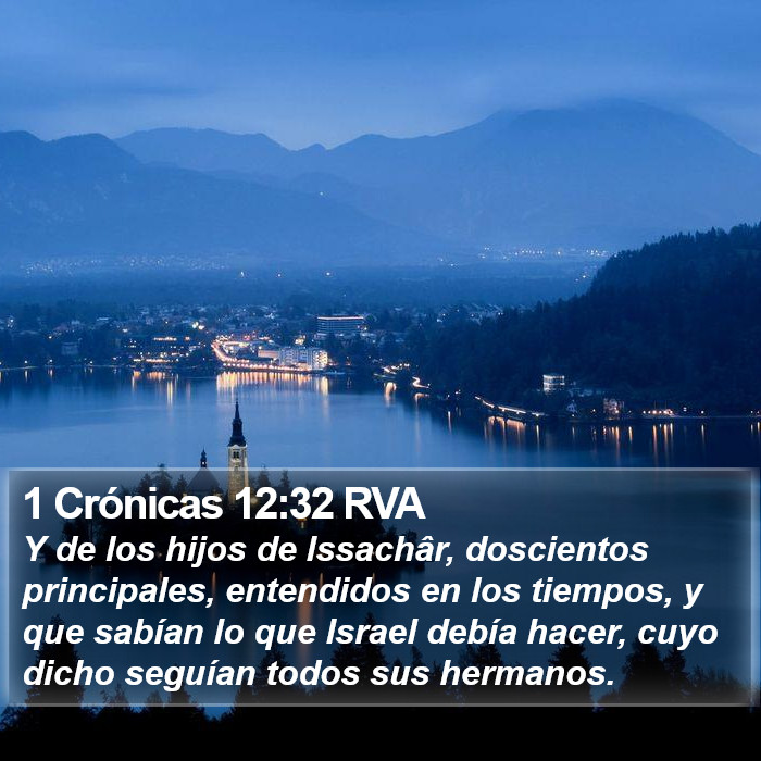 1 Crónicas 12:32 RVA Bible Study