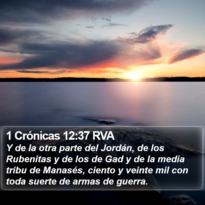 1 Crónicas 12:37 RVA Bible Study