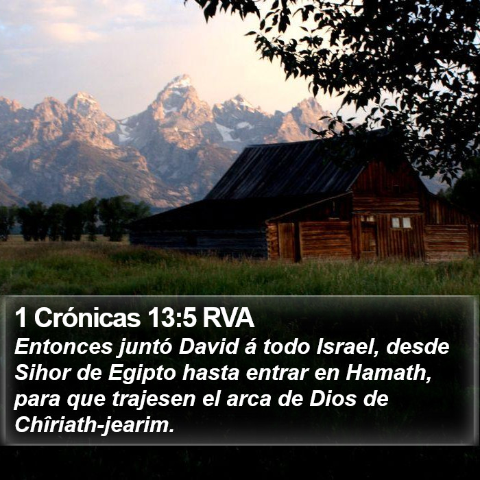 1 Crónicas 13:5 RVA Bible Study