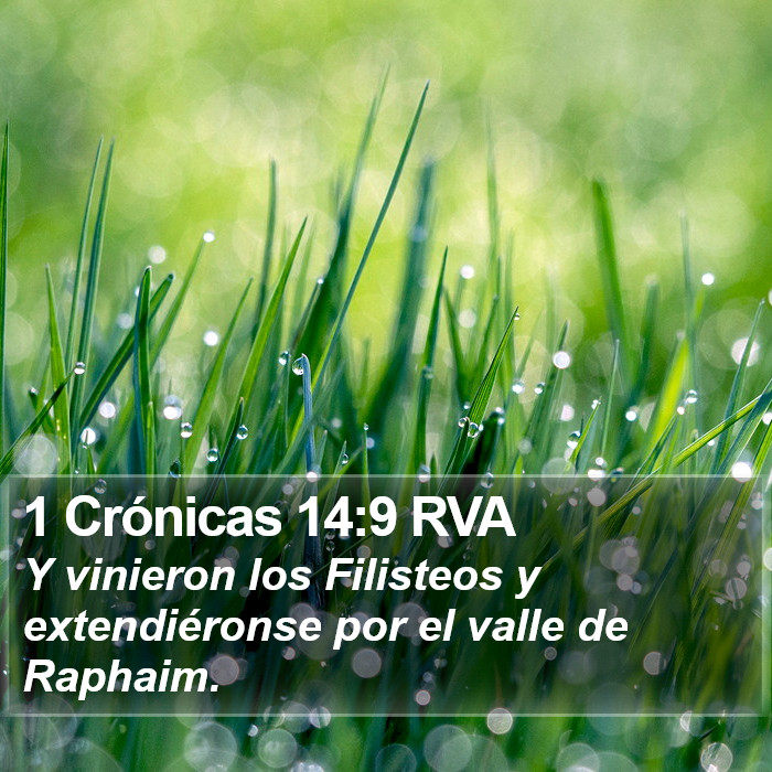 1 Crónicas 14:9 RVA Bible Study