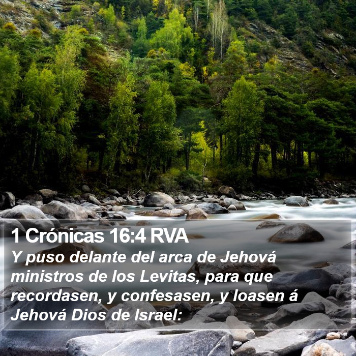 1 Crónicas 16:4 RVA Bible Study