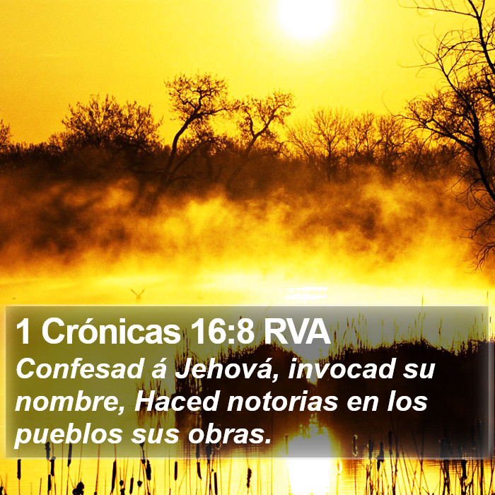 1 Crónicas 16:8 RVA Bible Study