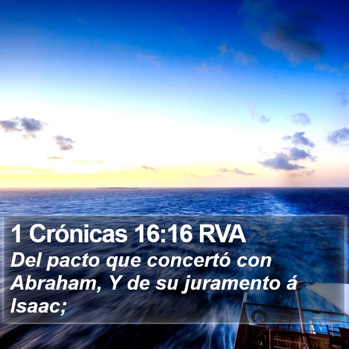 1 Crónicas 16:16 RVA Bible Study