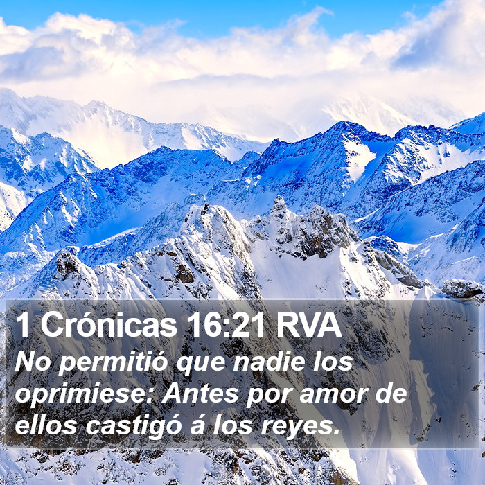 1 Crónicas 16:21 RVA Bible Study