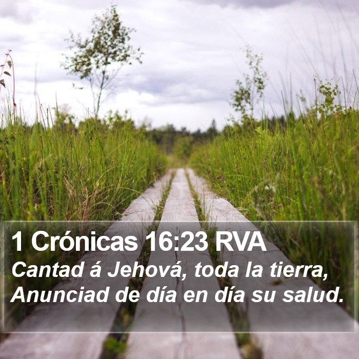 1 Crónicas 16:23 RVA Bible Study