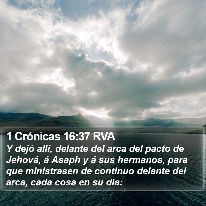 1 Crónicas 16:37 RVA Bible Study