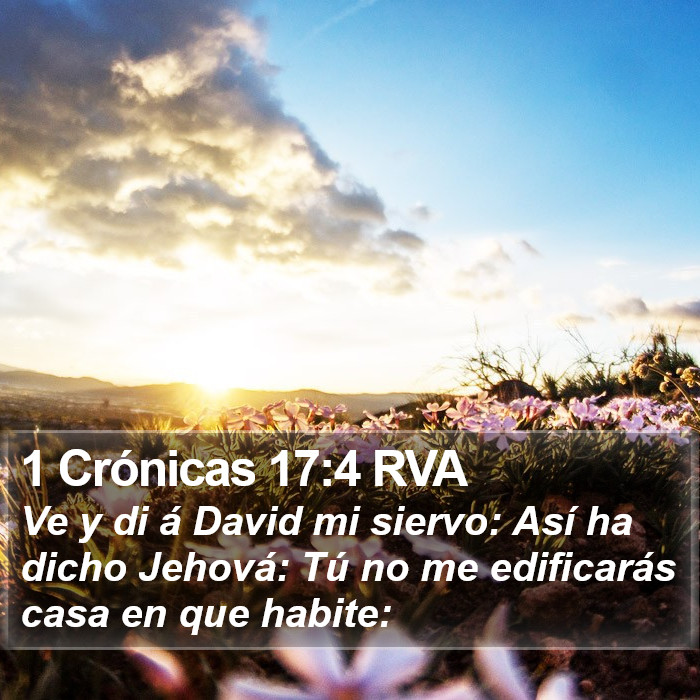 1 Crónicas 17:4 RVA Bible Study