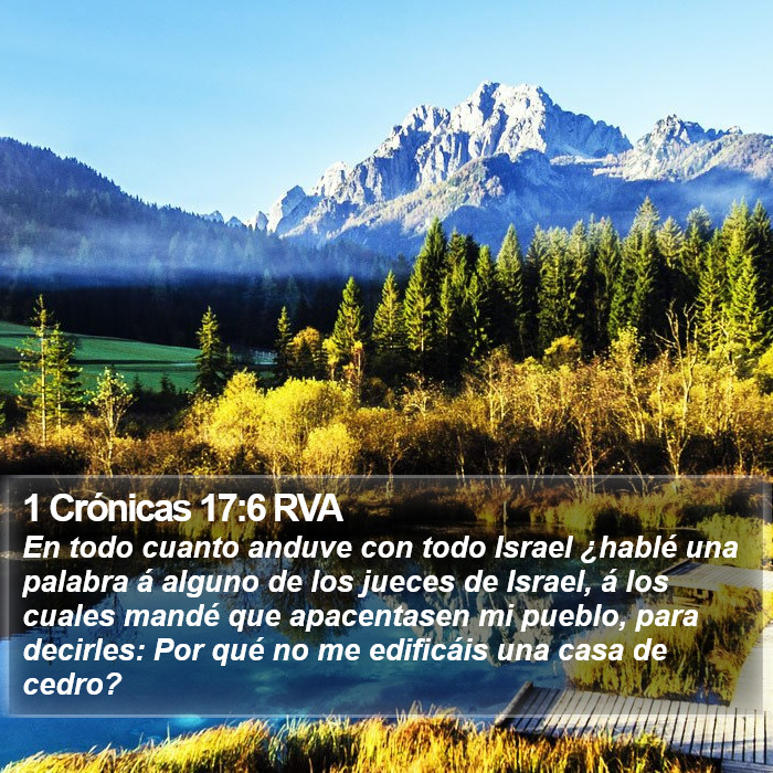 1 Crónicas 17:6 RVA Bible Study