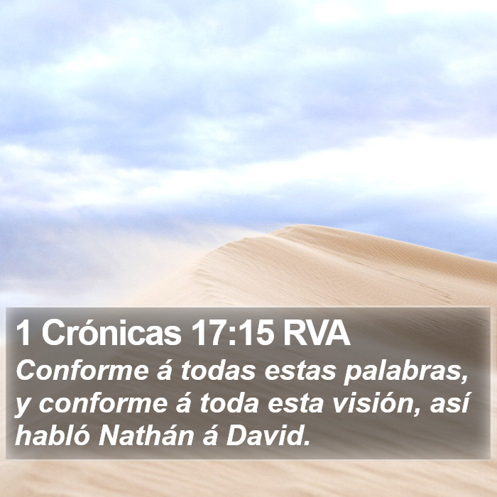 1 Crónicas 17:15 RVA Bible Study