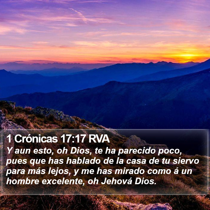 1 Crónicas 17:17 RVA Bible Study