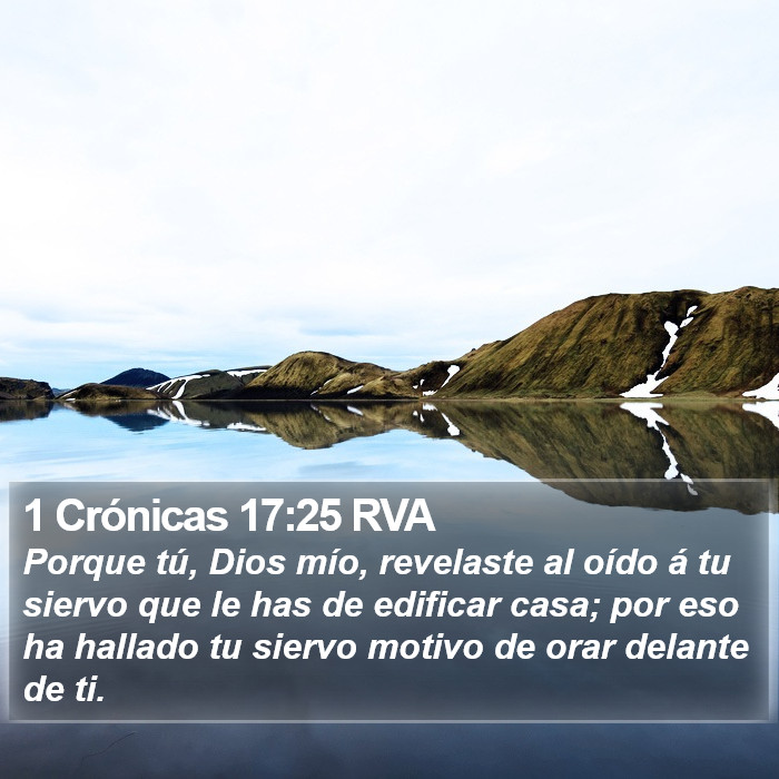 1 Crónicas 17:25 RVA Bible Study