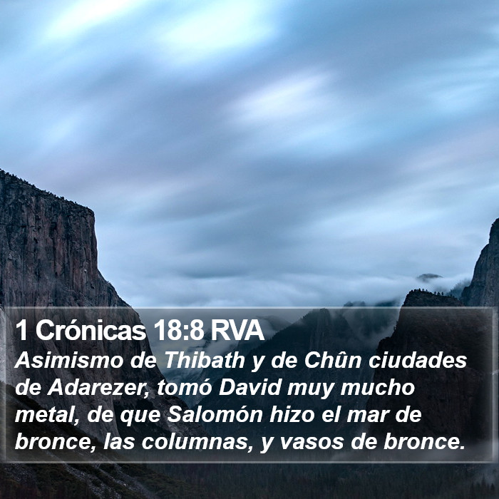 1 Crónicas 18:8 RVA Bible Study