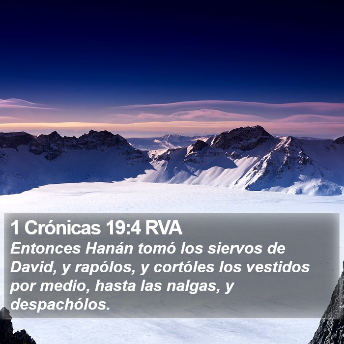 1 Crónicas 19:4 RVA Bible Study