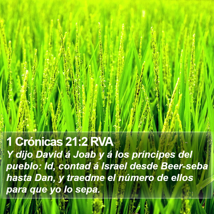 1 Crónicas 21:2 RVA Bible Study