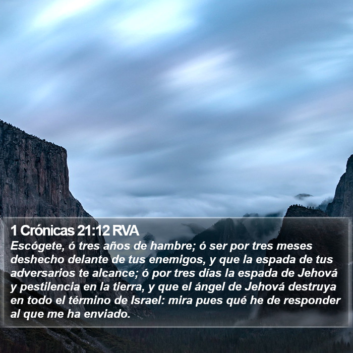 1 Crónicas 21:12 RVA Bible Study