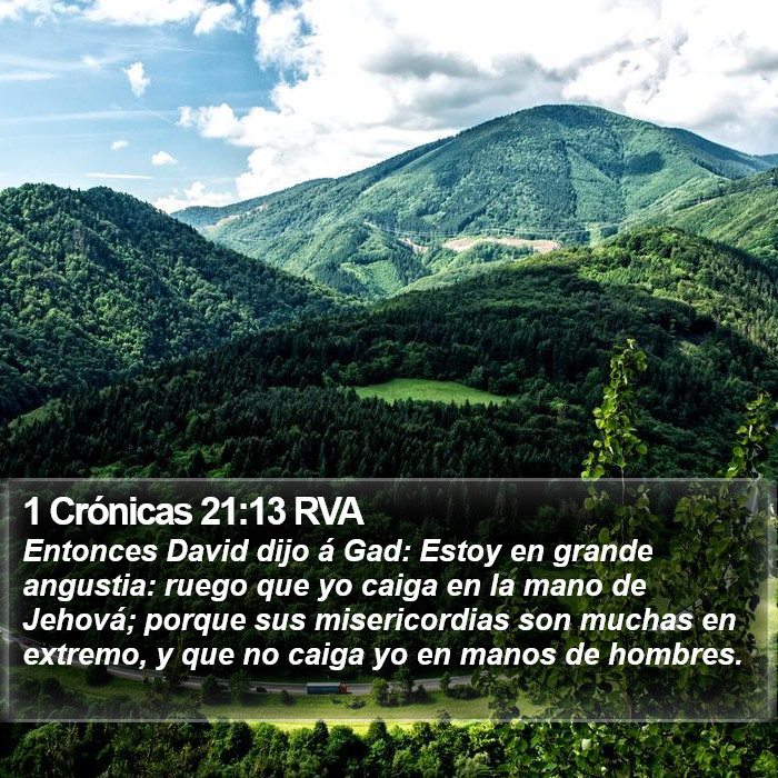 1 Crónicas 21:13 RVA Bible Study