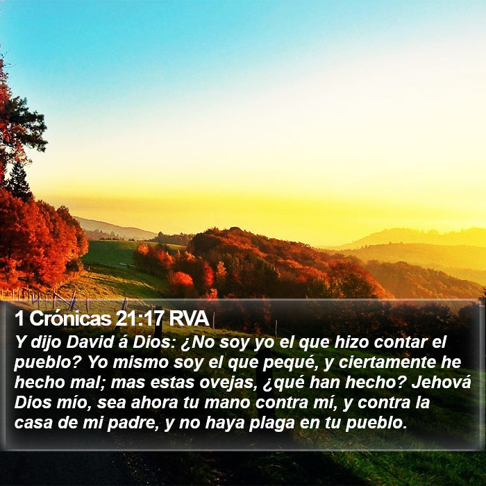 1 Crónicas 21:17 RVA Bible Study