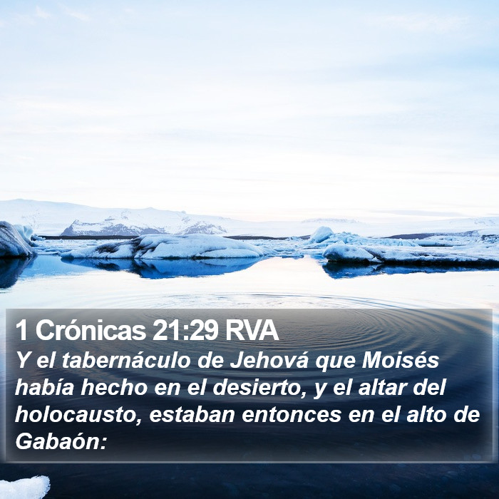 1 Crónicas 21:29 RVA Bible Study