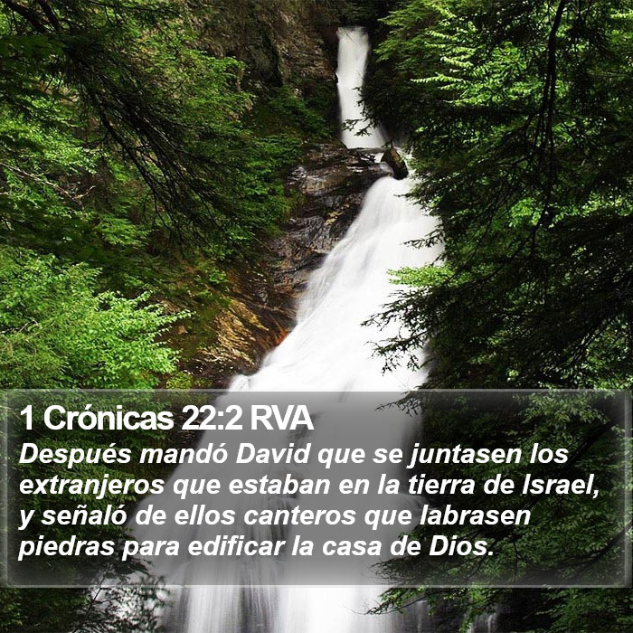 1 Crónicas 22:2 RVA Bible Study