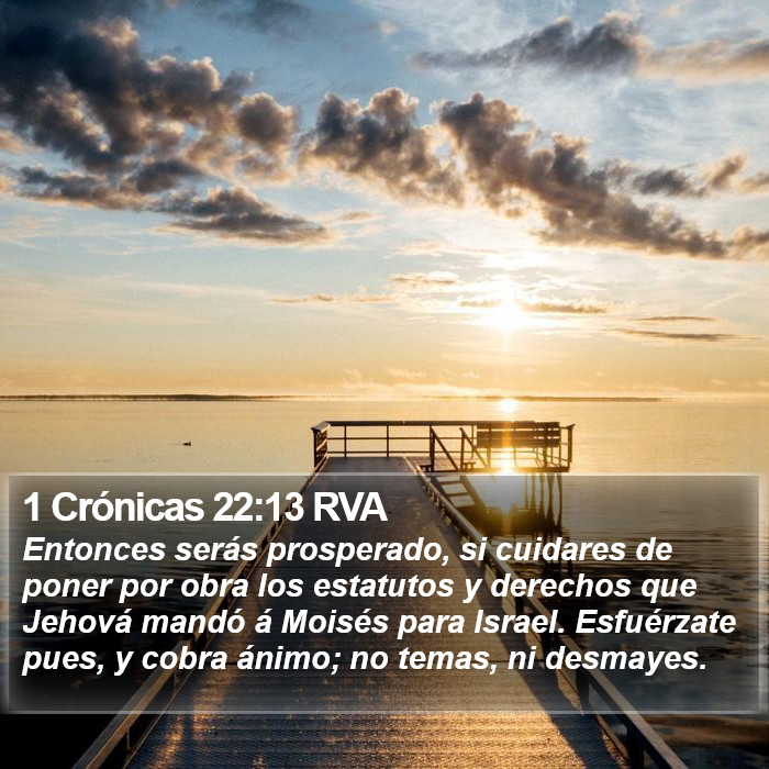 1 Crónicas 22:13 RVA Bible Study