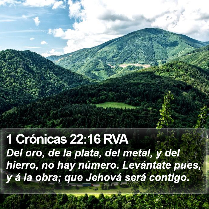 1 Crónicas 22:16 RVA Bible Study