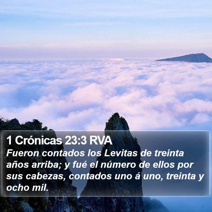 1 Crónicas 23:3 RVA Bible Study