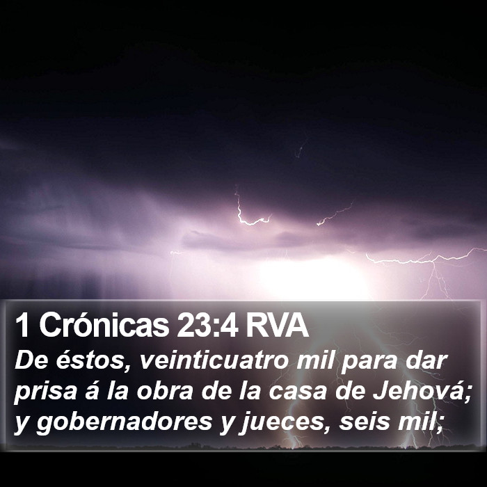 1 Crónicas 23:4 RVA Bible Study