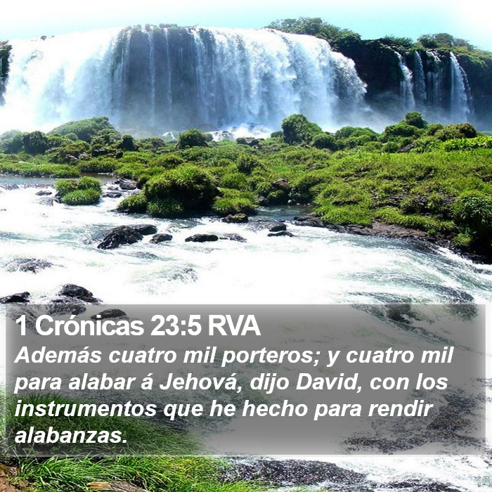 1 Crónicas 23:5 RVA Bible Study