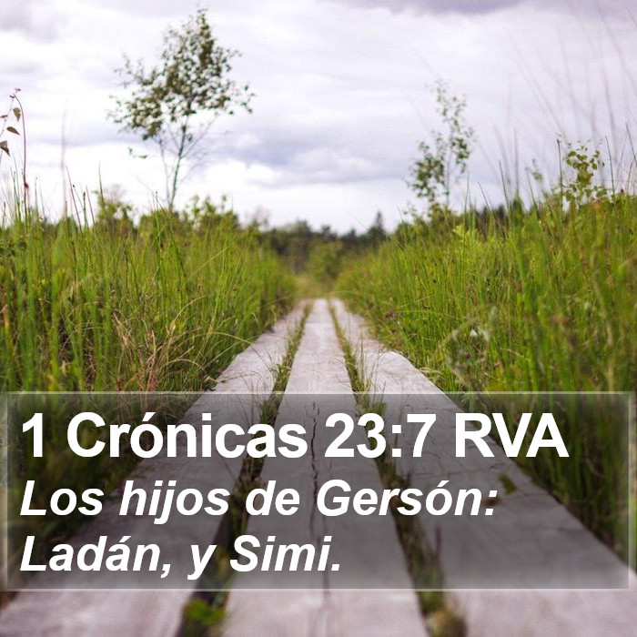 1 Crónicas 23:7 RVA Bible Study