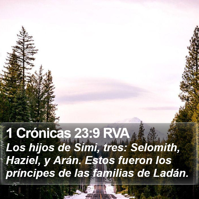 1 Crónicas 23:9 RVA Bible Study