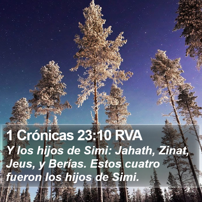 1 Crónicas 23:10 RVA Bible Study