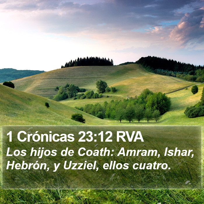 1 Crónicas 23:12 RVA Bible Study